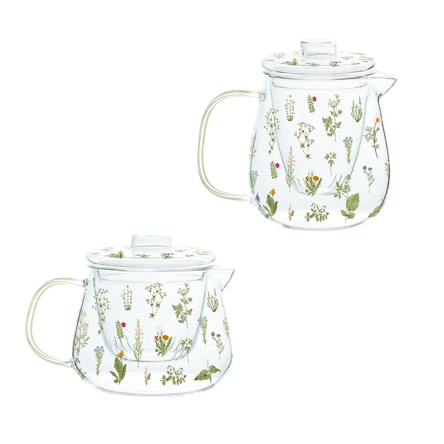 Tea Blooming Teapot Loose Leaf with Tea Strainer Clear High Borosilicate Glass Teapot for Gift Office Birthday Party Anniversary