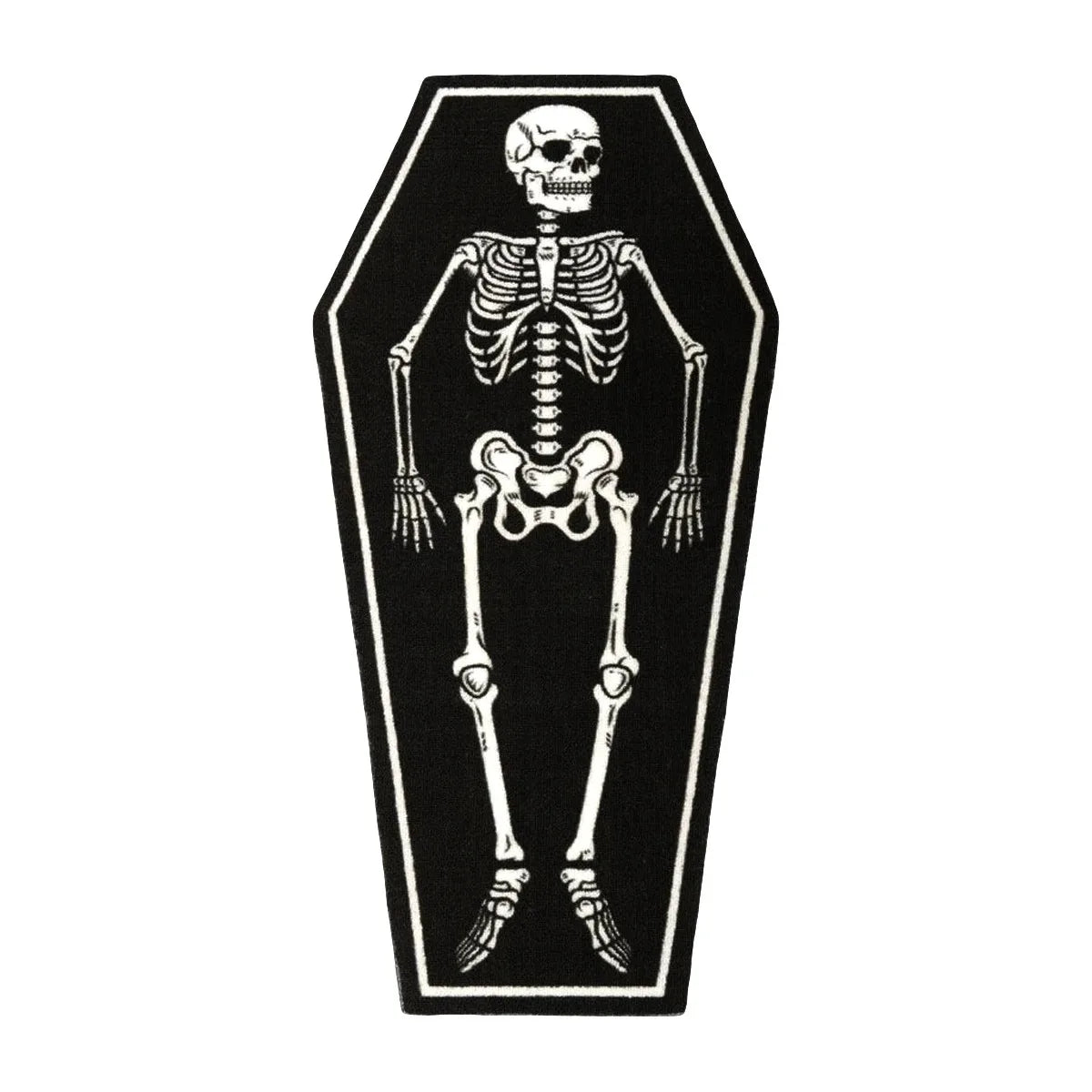 Bedroom Carpet Long Comfortable Floor Mat Gothic Style Rug Halloween Bedside Foot Mats Coffin Shape Rugs Home Decoration Carpets