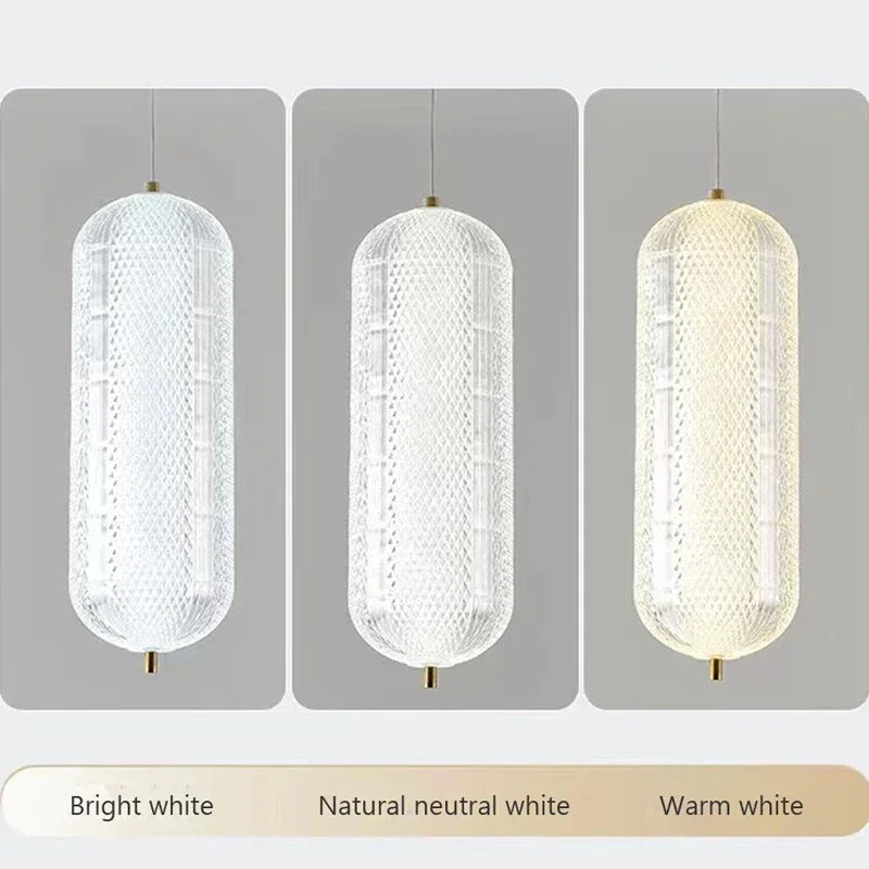 Nordic Minimalist LED Glass Chandelier Living Room Dining Room Kitchen Bedside Home Decoration Chandelier