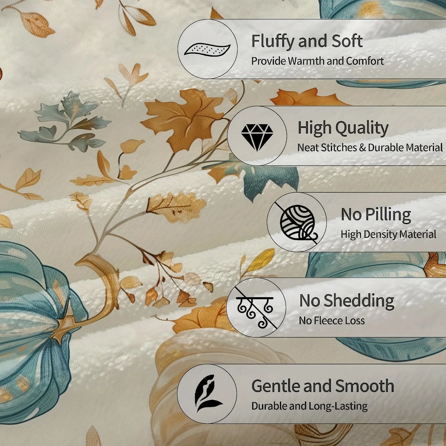 Cozy Pumpkin-Themed Flannel Throw Blanket - Soft, Warm & Lightweight for Couch or Bed, Machine Washable