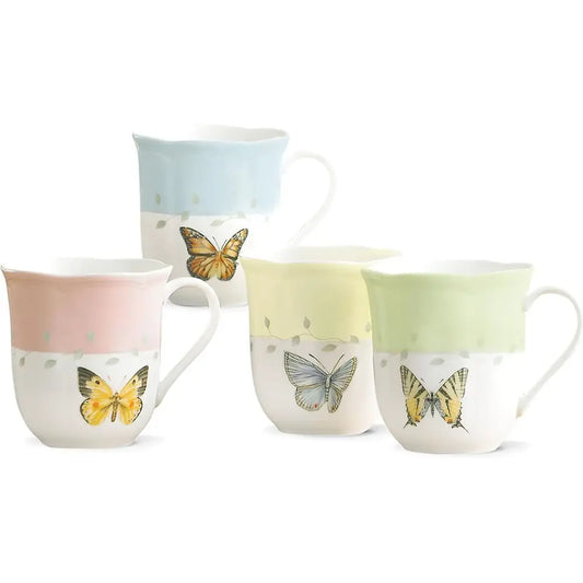 Colorful 4-Piece Ceramic Mug Set, 1.85 LB