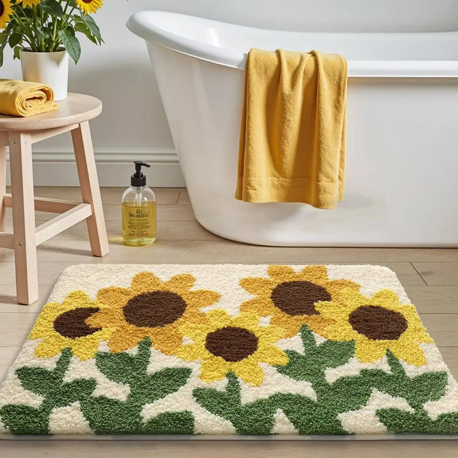 Bathroom Rug 20x32, Soft Absorbent Microfiber Bath Mats, NonSlip Machine Wash Bath Mats for Bathroom, Shower and Bathtub Floor,