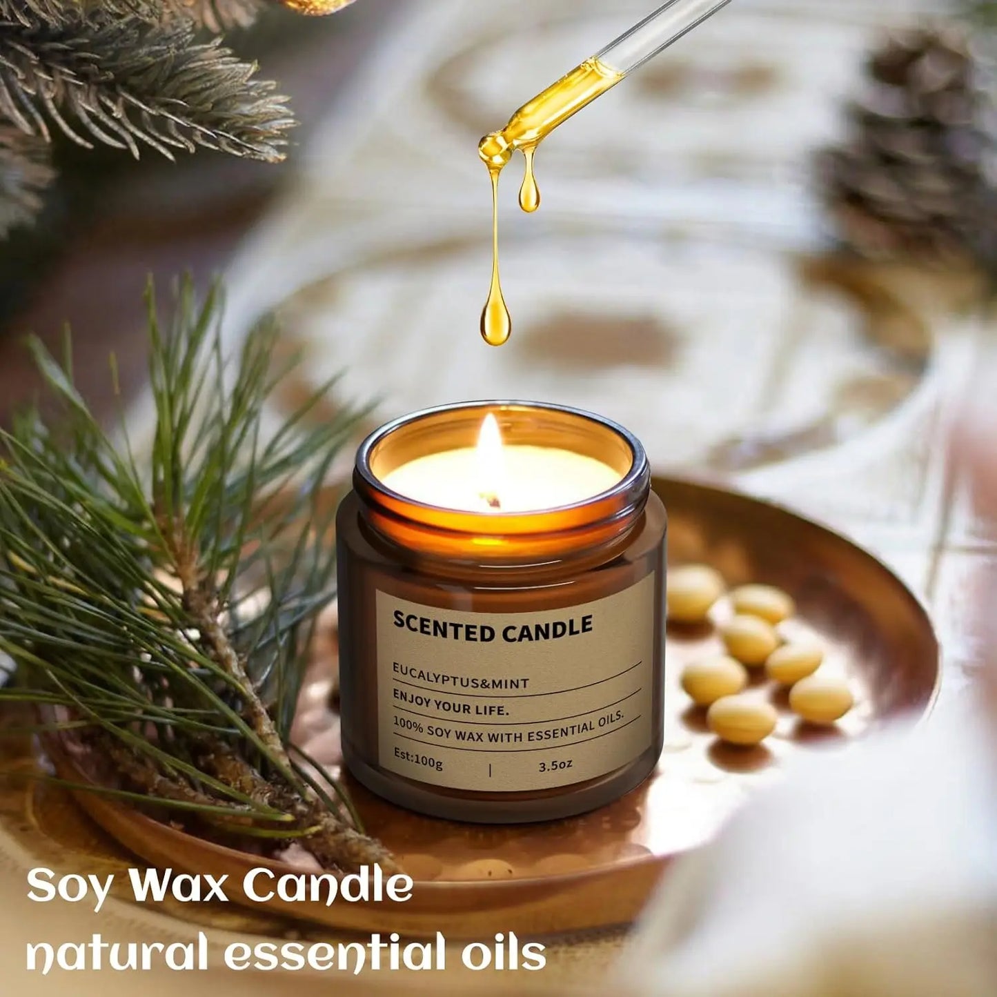 8 Scented Candles Gift Set for Women, Perfect for Home, Birthdays, Weddings & Christmas